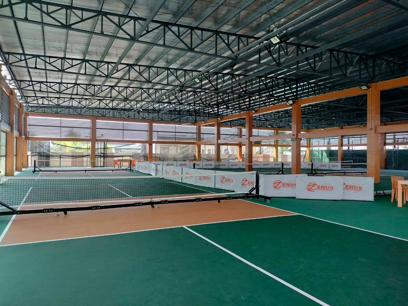 Pickleball courts at ZENtro Sports Complex
